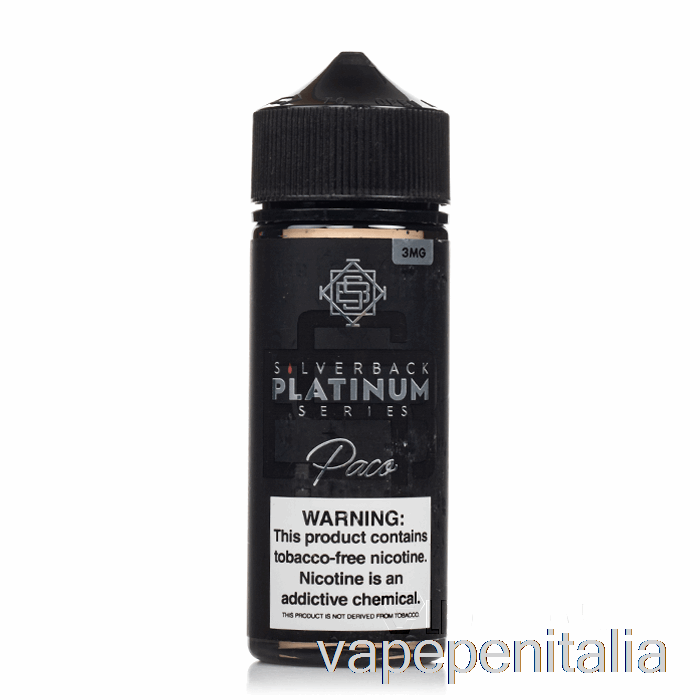 Penna Vape Paco - Serie Silverback Platino - 120ml 6mg